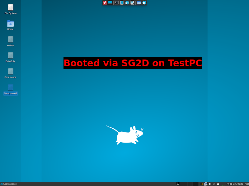 Bare Metal booted desktop