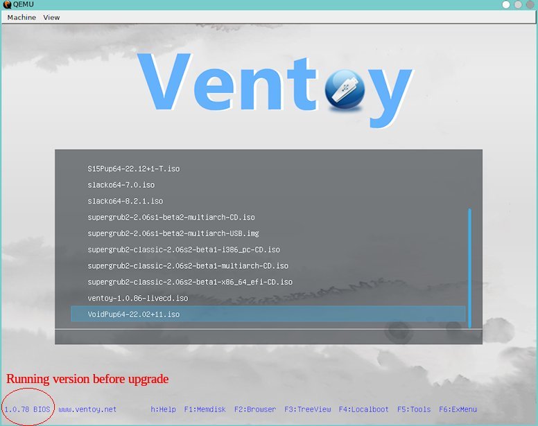 In QEMU VM, Ventoy file list page 2