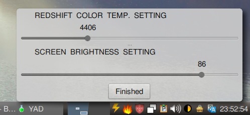 Screencontrol, brightness and colot