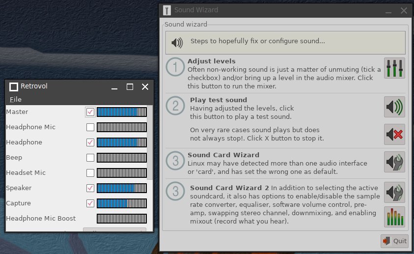 Sound wizard / Retrovol GUI